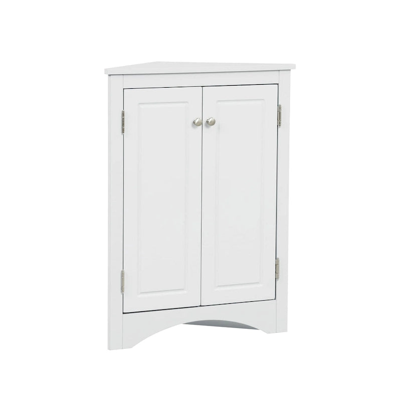 Corner Storage Cabinet with Adjustable Shelves