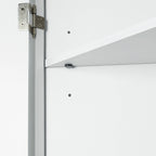 Corner Storage Cabinet with Adjustable Shelves