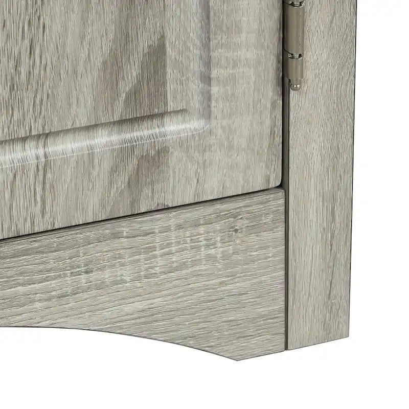 Corner Storage Cabinet with Adjustable Shelves