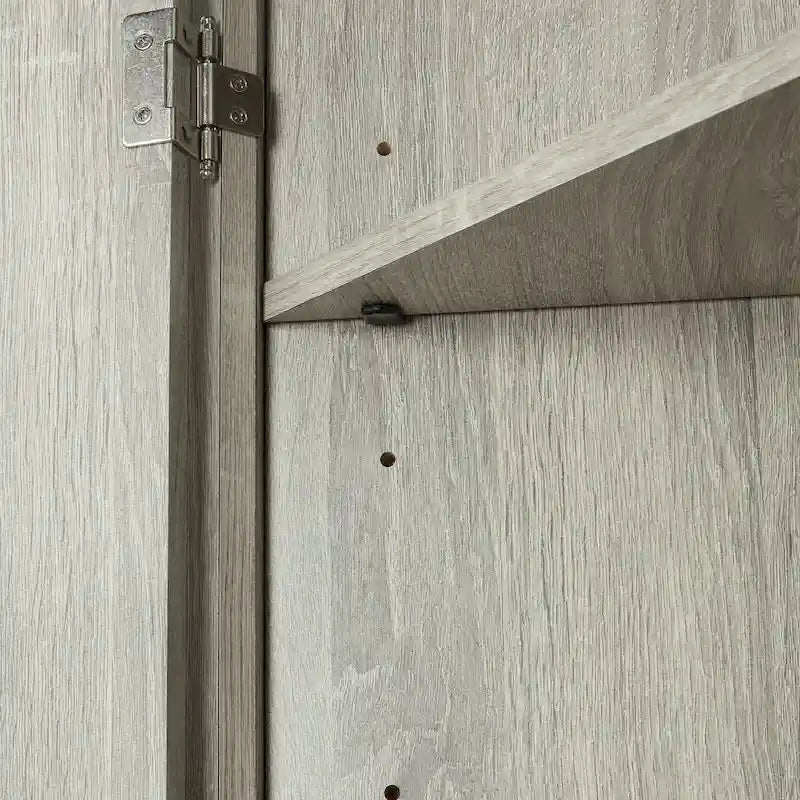 Corner Storage Cabinet with Adjustable Shelves