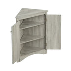 Corner Storage Cabinet with Adjustable Shelves