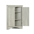 Corner Storage Cabinet with Adjustable Shelves