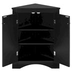 Corner Storage Cabinet with Adjustable Shelves