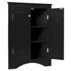 Corner Storage Cabinet with Adjustable Shelves