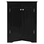 Corner Storage Cabinet with Adjustable Shelves