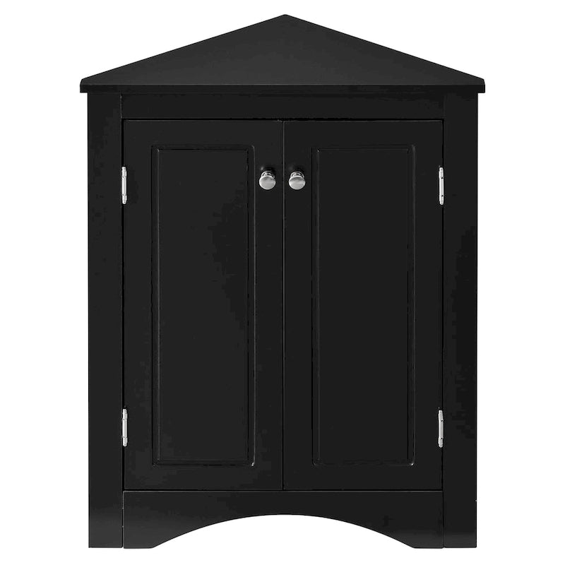 Corner Storage Cabinet with Adjustable Shelves