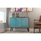 35.43" Buffet Stand with 3 Shelves and 3 Doors