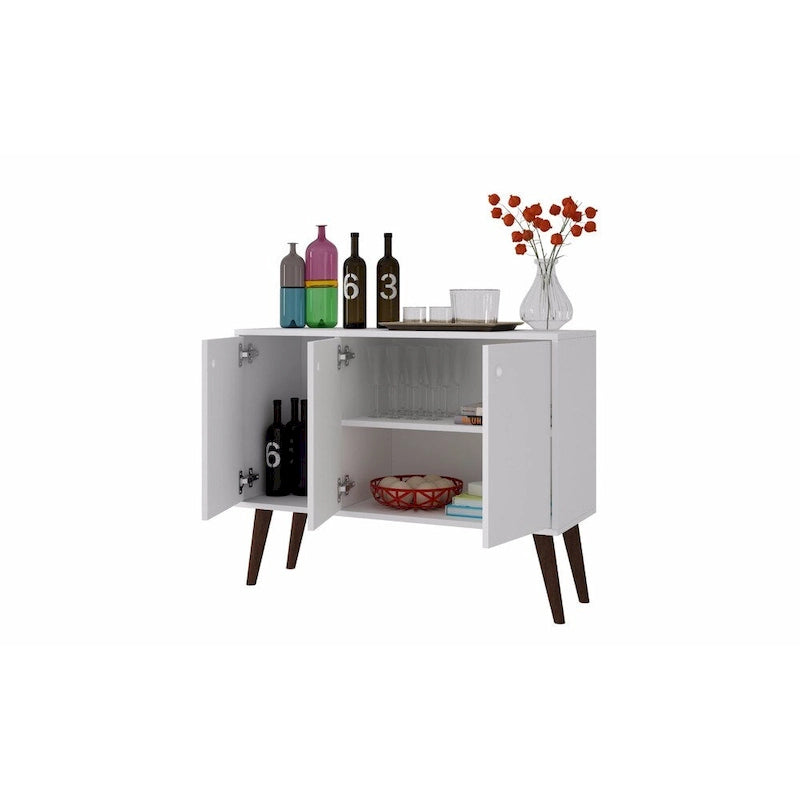 35.43" Buffet Stand with 3 Shelves and 3 Doors