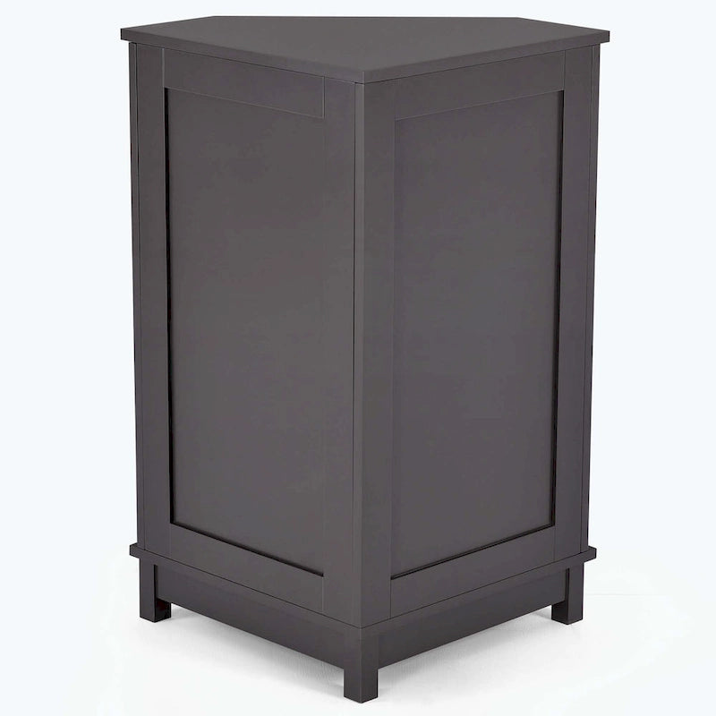 Corner Bathroom Cabinet with Two Shelves