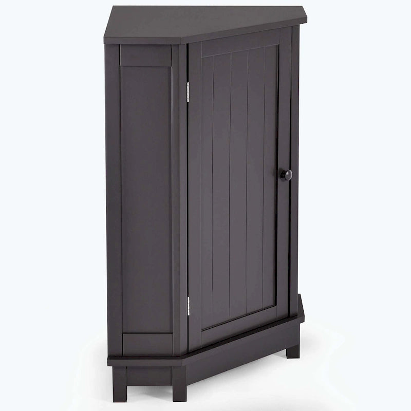 Corner Bathroom Cabinet with Two Shelves