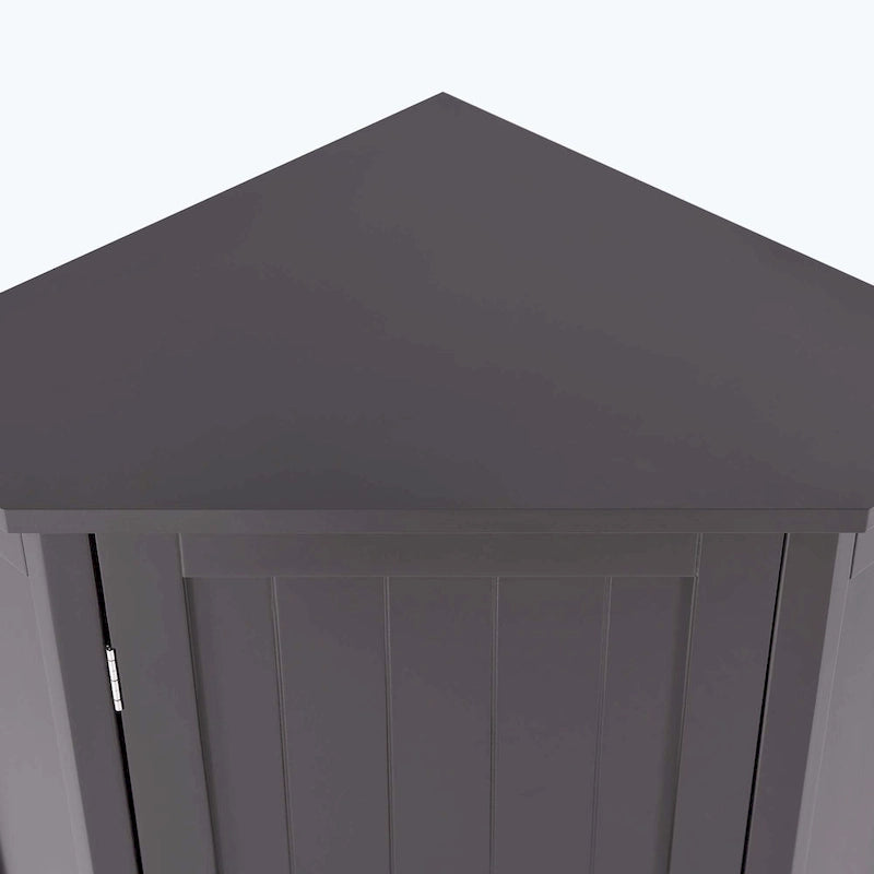 Corner Bathroom Cabinet with Two Shelves
