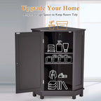 Corner Bathroom Cabinet with Two Shelves