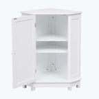 Corner Bathroom Cabinet with Two Shelves