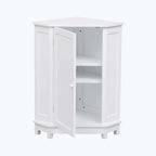 Corner Bathroom Cabinet with Two Shelves