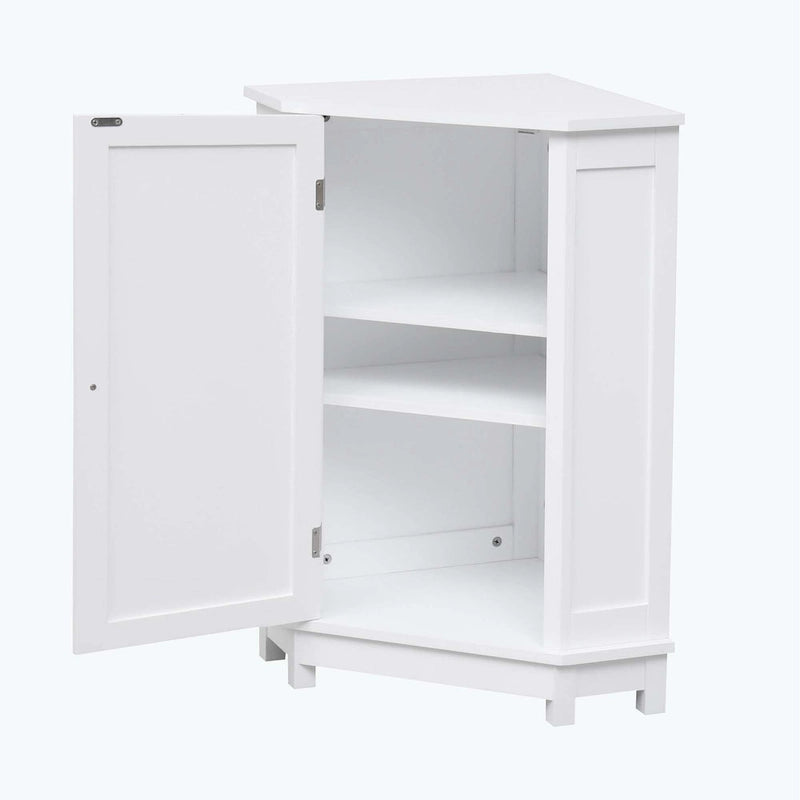 Corner Bathroom Cabinet with Two Shelves