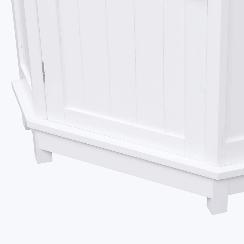 Corner Bathroom Cabinet with Two Shelves