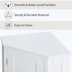Corner Bathroom Cabinet with Two Shelves