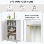 Corner Bathroom Cabinet with Two Shelves