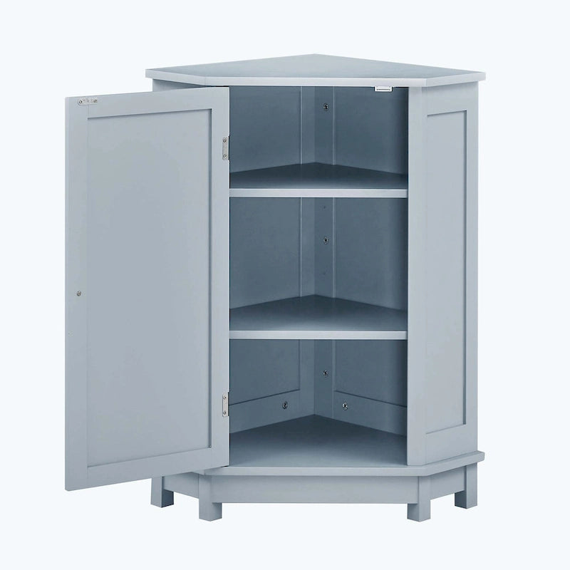 Corner Bathroom Cabinet with Two Shelves