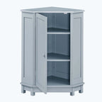 Corner Bathroom Cabinet with Two Shelves