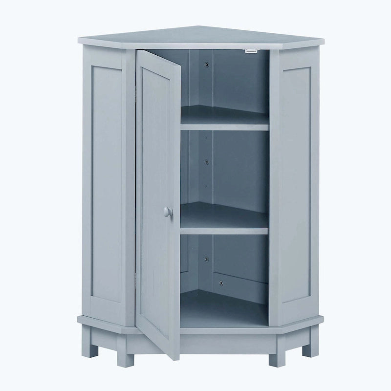 Corner Bathroom Cabinet with Two Shelves