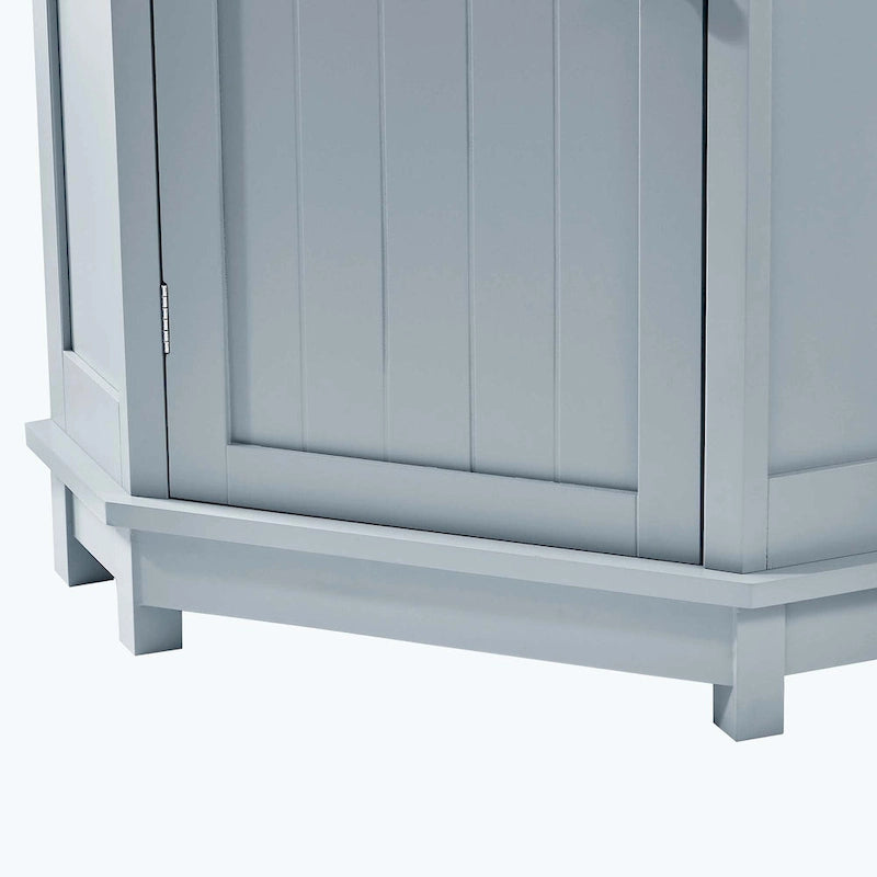 Corner Bathroom Cabinet with Two Shelves