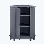 Corner Bathroom Cabinet with Two Shelves