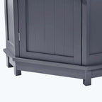 Corner Bathroom Cabinet with Two Shelves