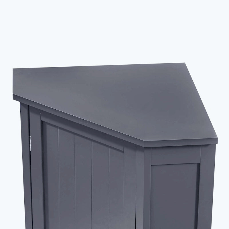 Corner Bathroom Cabinet with Two Shelves