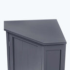 Corner Bathroom Cabinet with Two Shelves