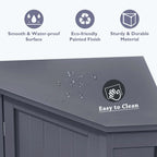 Corner Bathroom Cabinet with Two Shelves