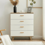 White Storage Cabinet with Drawers