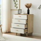 White Storage Cabinet with Drawers