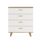 White Storage Cabinet with Drawers