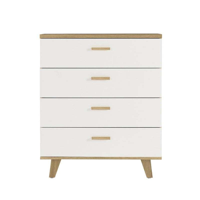 White Storage Cabinet with Drawers