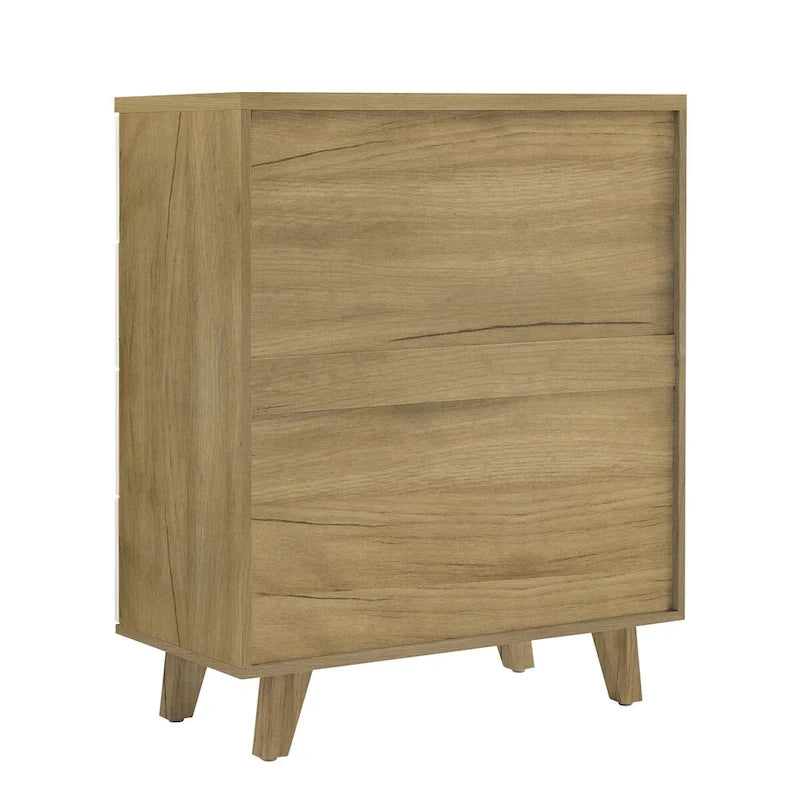 White Storage Cabinet with Drawers