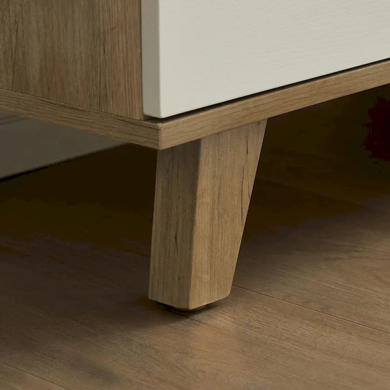 White Storage Cabinet with Drawers