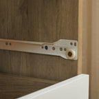 White Storage Cabinet with Drawers