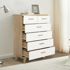 White Storage Cabinet with Drawers
