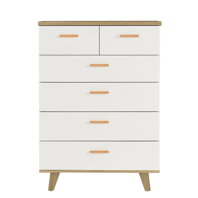 White Storage Cabinet with Drawers
