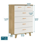 White Storage Cabinet with Drawers