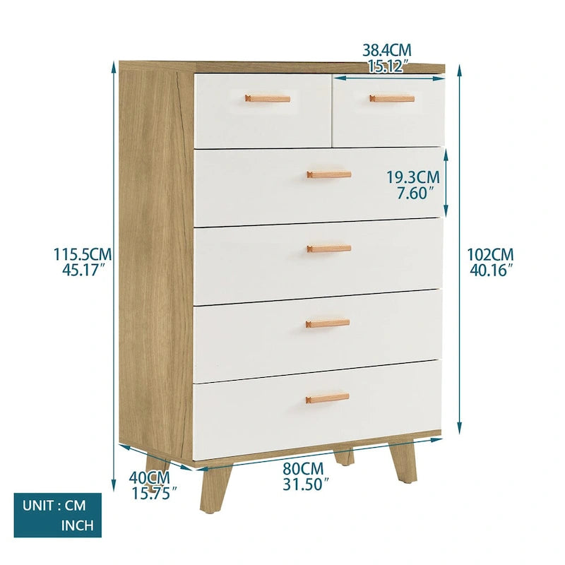 White Storage Cabinet with Drawers