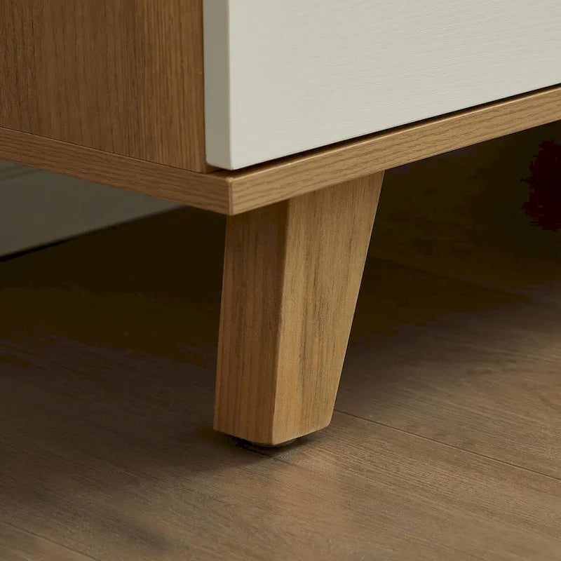 White Storage Cabinet with Drawers