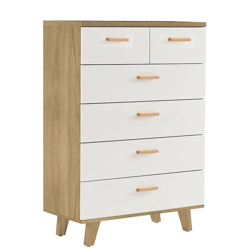 White Storage Cabinet with Drawers