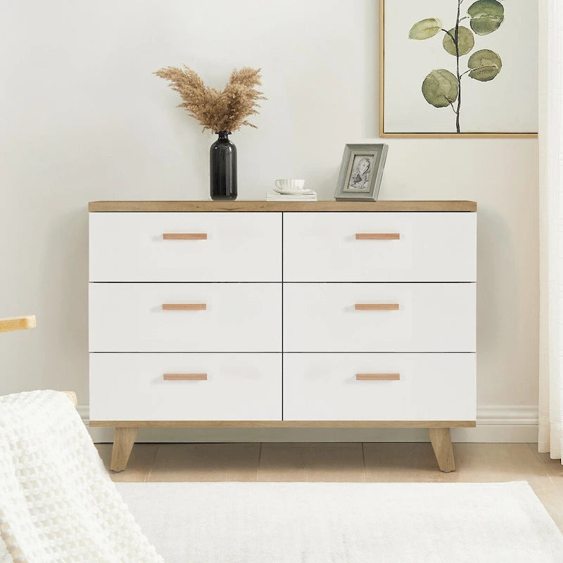White Storage Cabinet with Drawers