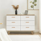 White Storage Cabinet with Drawers
