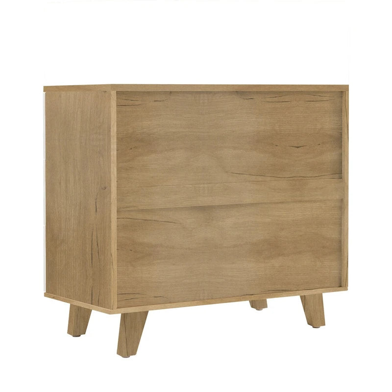 White Storage Cabinet with Drawers