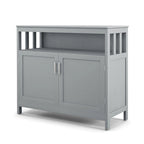 Buffet Sideboard Storage Cabinet with 2 Doors and Adjustable Shelf, 40 x 16 x 34 in
