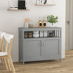 Buffet Sideboard Storage Cabinet with 2 Doors and Adjustable Shelf, 40 x 16 x 34 in