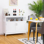 Buffet Sideboard Storage Cabinet with 2 Doors and Adjustable Shelf, 40 x 16 x 34 in